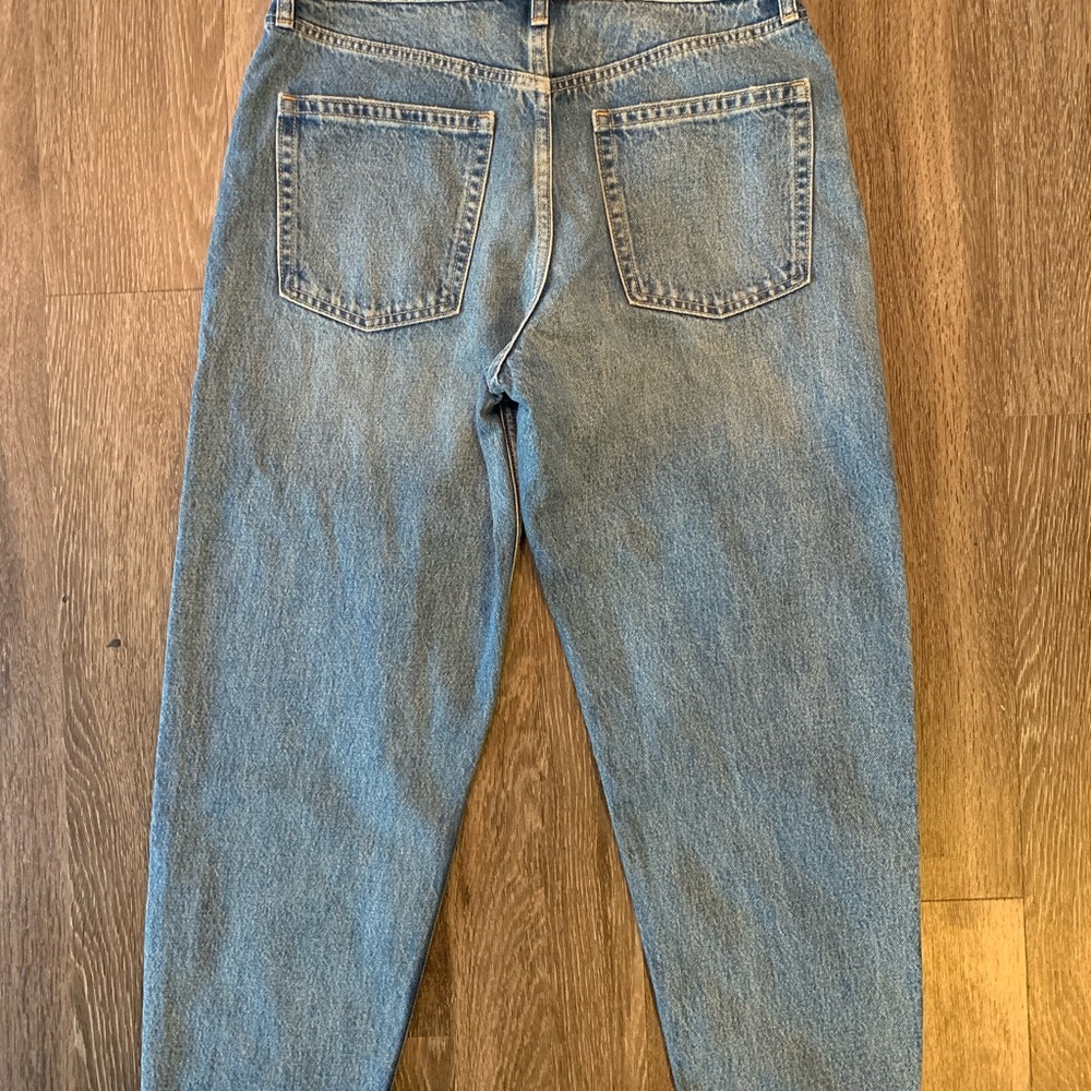 High-Rise Barrel Jeans